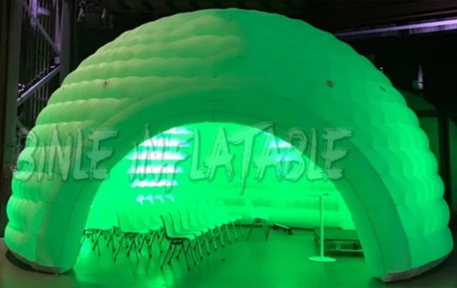 Opblaas-iglo indoor 10×10 m