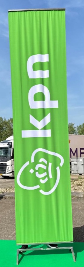 RVS uitschuifbanner