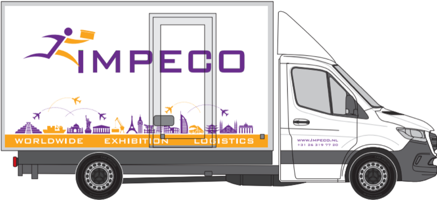 Kleine bakwagen met klep